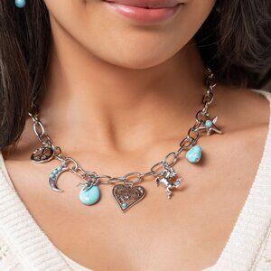 Necklace Southwestern Souvenir - Blue